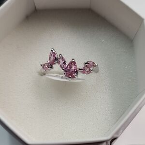 Bomb Party Ring Size 9 Elegant Pink Gemstone Ring